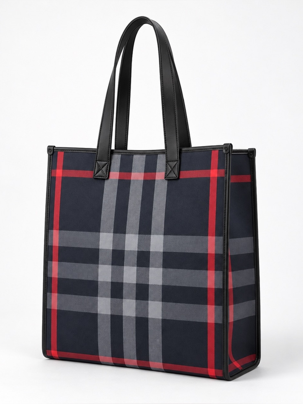 Burberry blue checked print tote waterproof NEW